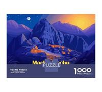 Rompecabezas De 1000 Piezas para Adultos Machu Picchu at Dusk Rompecabezas para Adultos Juguetes Antiestrés Patrón De Montaje Oferta como Regalo para Toda La Familia 52x38cm/1000pcs