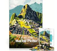 Rompecabezas de 1000 Piezas para Adultos,Machu Picchu,Perú,póster,Corte Premium,Juego para ejercitar la Mente,diversión sin Preocupaciones,decoración navideña (50x75cm)