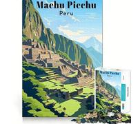 Rompecabezas de 1000 Piezas para Adultos,Machu Picchu,Perú,Viaje,Arte de Corte Suave,Actividad Cerebral Inteligente,Tiempo de Ocio,Divertido,decoración navideña,Regalo (50x75cm)