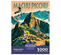 Rompecabezas De 1000 Piezas para Adultos Machu Picchu Vintage Rompecabezas para Adultos Juegos Familiares Patrón De Montaje 38x26cm/1000pcs