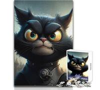 Rompecabezas de 1000 Piezas para Adultos, Mad Cat, Juego Educativo, Carrera de Velocidad, Regalo de cumpleaños, tamaño 38x26cm
