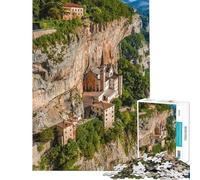 Rompecabezas de 1000 Piezas para Adultos Madonna Della Corona para Juego Educativo Juguete de desafío para el análisis y la lógica Regalo de cumpleaños (tamaño 38x52cm)