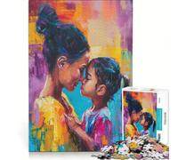 Rompecabezas de 1000 Piezas para Adultos Madre e Hija se abrazan decoración de Pared Actividades Divertidas para el hogar para Fortalecer el Amor Entre Parejas 38x52cm