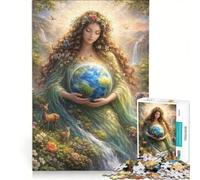 Rompecabezas de 1000 Piezas para Adultos Madre Tierra Juguetes antiestrés desafío exigente colección de Artistas Bellas Artes 50x75cm