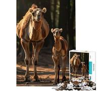 Rompecabezas de 1000 Piezas para Adultos Madre y bebé Camello Juguete Intelectual Juego de ingenio Análisis y lógica Regalos para Hombres y Mujeres (Tamaño 75x50cm)