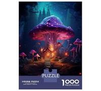 Rompecabezas De 1000 Piezas para Adultos Magic Mushroom House Rompecabezas para Adolescentes Juego Práctico Desafío Difícil Regalo De Cumpleaños, Regalos, 52x38cm/1000pcs