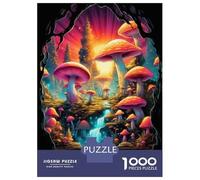 Rompecabezas De 1000 Piezas para Adultos Magic Mushroom Landscape Rompecabezas para Adultos Juguete Decoración De Pared Difícil Regalo De Cumpleaños, Regalos, 70x50cm/1000pcs