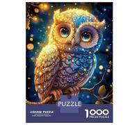 Rompecabezas De 1000 Piezas para Adultos Magical Cute Glitter Owl 1 Rompecabezas para Adolescentes Juguetes Antiestrés Desafío Difícil Actividades Divertidas En Casa 38x26cm/1000pcs