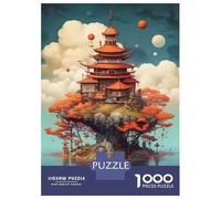 Rompecabezas De 1000 Piezas para Adultos Magical Floating Village Rompecabezas para Adultos Juguete Decoración De Pared Regalos para Mujeres para Cumpleaños, Navidad 38x26cm/1000pcs