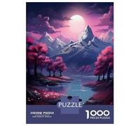 Rompecabezas De 1000 Piezas para Adultos Magical Moonlit Landscape Rompecabezas para Adultos Juegos Relajantes El Montaje De Patrones 52x38cm/1000pcs