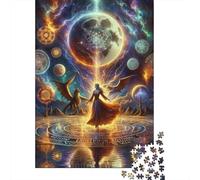 Rompecabezas De 1000 Piezas para Adultos Magical Moonlit Ritual Rompecabezas para Adultos Juegos Familiares para La Diversión Familiar Regalo De Cumpleaños, Regalos, 52x38cm/1000pcs