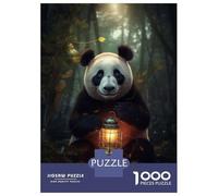 Rompecabezas De 1000 Piezas para Adultos Magical Panda Glowing Lamp Rompecabezas Juegos Familiares Regalo De Cumpleaños Cumpleaños Y Navidad 52x38cm/1000pcs