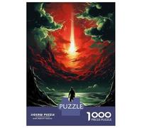 Rompecabezas De 1000 Piezas para Adultos Magical Sunset Over Ocean Rompecabezas para Adultos Juego De Ingenio Decoración Difícil Y Desafiante 38x26cm/1000pcs
