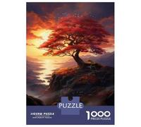 Rompecabezas De 1000 Piezas para Adultos Magical Sunset Tree Landscape Rompecabezas para Adultos Juegos De Relajación Análisis Y Lógica Reducción del Estrés Regalos 52x38cm/1000pcs