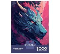Rompecabezas De 1000 Piezas para Adultos Majestic Dragon Rompecabezas para Adultos Juegos De Relajación Desafío Difícil Ayuda A Ejercitar El Cerebro 52x38cm/1000pcs
