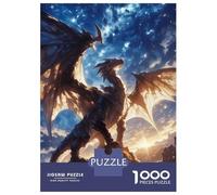 Rompecabezas De 1000 Piezas para Adultos Majestic Dragon Starry Sky Rompecabezas para Adultos Juegos Divertidos Análisis Y Lógica Regalos para Amigos Y Familiares 52x38cm/1000pcs