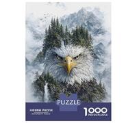 Rompecabezas De 1000 Piezas para Adultos Majestic Eagle Mountain Rompecabezas para Adultos Juegos De Relajación Desafío Difícil Regalo De Cumpleaños, Regalos, 52x38cm/1000pcs