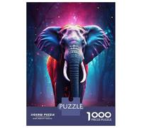 Rompecabezas De 1000 Piezas para Adultos Majestic Elephant Rompecabezas Juegos Divertidos Vacaciones En Casa Matar El Tiempo Cumpleaños Y Navidad 52x38cm/1000pcs