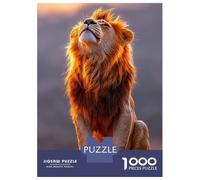 Rompecabezas De 1000 Piezas para Adultos Majestic Lion Basking in Golden Light Rompecabezas para Adultos Juegos Familiares Análisis Y Lógica Regalos Y Cumpleaños Únicos 70x50cm/1000pcs