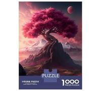 Rompecabezas De 1000 Piezas para Adultos Majestic Sakura Kingdom Rompecabezas para Adolescentes Juguetes Antiestrés Desafío Difícil Actividades Divertidas En Casa 52x38cm/1000pcs