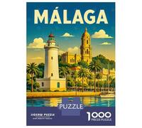 Rompecabezas De 1000 Piezas para Adultos Málaga Travel Rompecabezas para Adultos Juegos Relajantes Difícil Difícil Cumpleaños Y Navidad 70x50cm/1000pcs