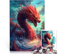 Rompecabezas de 1000 Piezas para Adultos Mar del Dragón Vi Juguete Educativo para aliviar el estrés Juego de desafío único 38x26cm