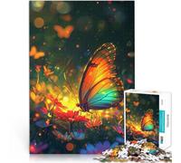 Rompecabezas de 1000 piezas para adultos, mariposa, colorido, alegre, para regalos de rompecabezas, interacción entre padres e hijos, 14.95 x 20.47 pulgadas, para adolescentes a partir de 14 años