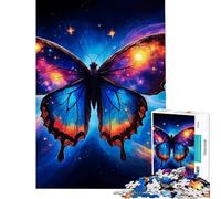 Rompecabezas de 1000 Piezas para Adultos Mariposa Cósmica Un Reto para completar Juego Educativo antiestrés Apto para Mayores de 14 años (50x75cm)