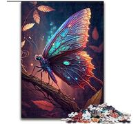Rompecabezas de 1000 Piezas para Adultos,Mariposa de Colores,de Madera,Regalo para Hombres y Mujeres,para Uso Diario y Ocasiones Especiales,una Atractiva Actividad de Juegos Familiares nocturnos