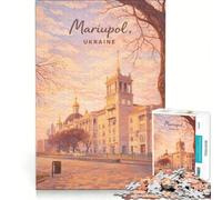 Rompecabezas de 1000 Piezas para Adultos, Mariúpol, Ucrania, Juegos Divertidos, interacción Entre Padres e Hijos, Cada Pieza es única 38x52cm