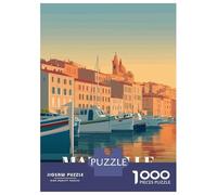 Rompecabezas De 1000 Piezas para Adultos Marseille France Travel Rompecabezas para Adultos Juegos Relajantes Desafío Difícil Reducción del Estrés Regalos 70x50cm/1000pcs