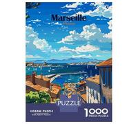 Rompecabezas De 1000 Piezas para Adultos Marseille France Travel Rompecabezas para Adultos Juguete Decoración De Pared Difícil Regalo De Cumpleaños, Regalos, 38x26cm/1000pcs