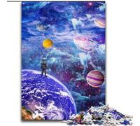 Rompecabezas de 1000 Piezas para Adultos Más allá de Nuestro Mundo, de cartón. Ideal para familias y como Regalo. Diseño Abstracto Vibrante (26x38cm).