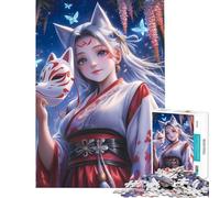 Rompecabezas de 1000 Piezas para Adultos Máscara mística de Kyubi Juego de ingenio y antiestrés (tamaño 50x75cm)