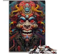 Rompecabezas de 1000 Piezas para Adultos, máscaras de Demonios, Rompecabezas de 1000 Piezas, Navidad y Año Nuevo, tamaño de Regalo navideño: 38x26cm
