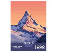 Rompecabezas De 1000 Piezas para Adultos Matterhorn Mountain Rompecabezas para Adultos Juguetes Antiestrés Patrón De Ensamblaje Cumpleaños 70x50cm/1000pcs