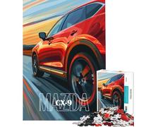 Rompecabezas de 1000 Piezas para Adultos Mazda CX - SUV Rojo Diversión en casa Actividades Familiares Juguetes antiestrés para Mayores de 14 años Juego de Rompecabezas Incluido 38x52cm