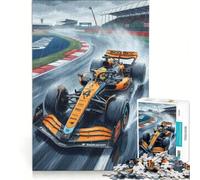Rompecabezas de 1000 Piezas para Adultos McLaren F Racing Juguete Decorativo para Pared Carrera de Velocidad Manual Adecuado para decoración de Escritorio 38x52cm