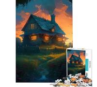 Rompecabezas de 1000 Piezas para Adultos Meadow Manor Juegos relajantes desafío de Inteligencia Cerebral Juguetes adictivos Regalos de cumpleaños para la diversión Familiar tamaño 38x26cm
