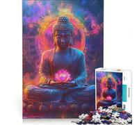 Rompecabezas de 1000 Piezas para Adultos: Meditación Budista, Juego de ingenio, desafiante para completar, fortalece el Amor Entre Parejas, 38x52cm