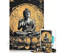 Rompecabezas de 1000 Piezas para Adultos,meditación Budista,Juego de lógica de Ajuste Exacto,Juguete Divertido,Juego de Juego Libre,Regalo de cumpleaños (38x52cm)