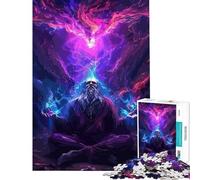 Rompecabezas de 1000 Piezas para Adultos meditación del Aura difícil y desafiante para la diversión Familiar Juegos Divertidos para Mayores de 14 años 38x52cm