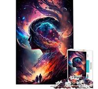 Rompecabezas de 1000 Piezas para Adultos Mente de Colores Juegos relajantes Juego Educativo desafío Juguete Regalos de Amigo Invisible análisis y lógica (tamaño 50x75cm)