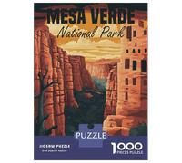 Rompecabezas De 1000 Piezas para Adultos Mesa Verde National Park Rompecabezas Antiestrés Juguetes Difíciles Cumpleaños Y Navidad 38x26cm/1000pcs