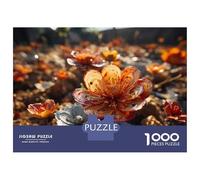 Rompecabezas De 1000 Piezas para Adultos Metallic Garden Flowers Decor Rompecabezas para Adultos Juegos Familiares para La Diversión Familiar Regalo De Cumpleaños, Regalos, 38x26cm/1000pcs