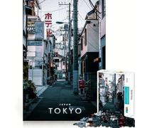 Rompecabezas de 1000 Piezas para Adultos Metrópolis de Tokio, diseño de Corte preciso, Juego de concentración, Regalo, Juego de Ocio, Escena navideña (50x75cm)