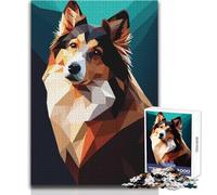 Rompecabezas de 1000 Piezas para Adultos: Mi Perro Pastor de Shetland, Juego Educativo, Carrera de Velocidad, Regalo de cumpleaños, tamaño 50x75cm
