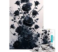 Rompecabezas de 1000 Piezas para Adultos Midnight Bloom 1000 Piezas Rompecabezas DIY Juguetes educativos cumpleaños (50x75cm)