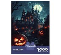 Rompecabezas De 1000 Piezas para Adultos Midnight Castle Glow Rompecabezas para Adultos Juegos Divertidos Desafío Difícil Interacción Entre Padres E Hijos 70x50cm/1000pcs