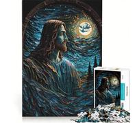 Rompecabezas de 1000 Piezas para Adultos Midnight Jesus Christus Juegos educativos difíciles y desafiantes Juego de desafío único 50x75cm